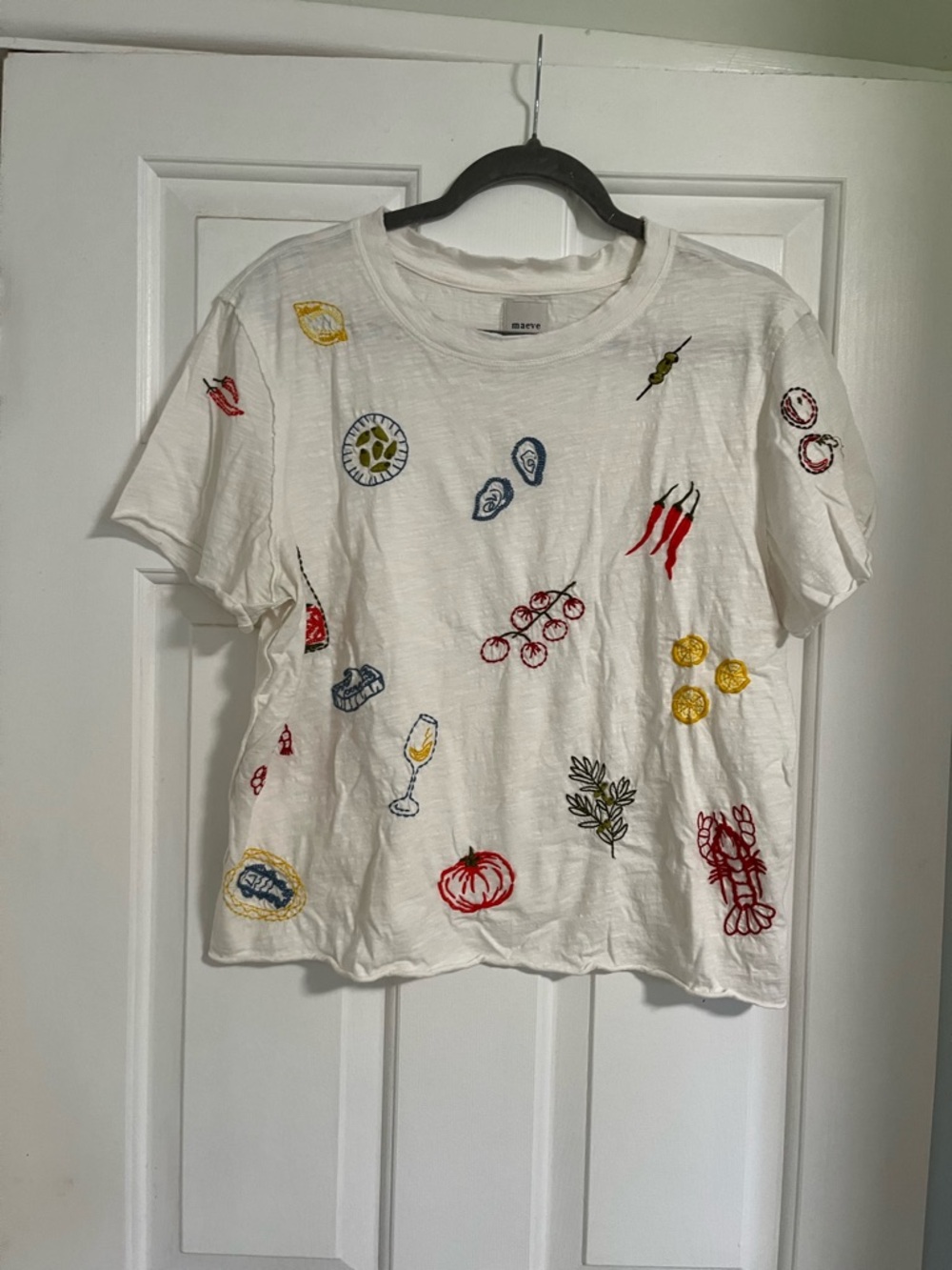 Maeve Embroidered Shirt - Large